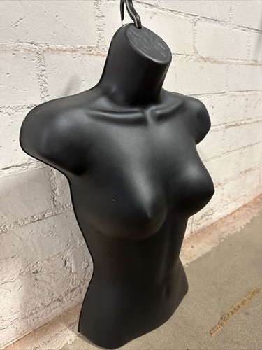 Female Molded Black Shirt Form Hanger - Picture 2 of 3