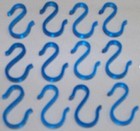 12 INDIANA BLUE PUNCH BOWL CUP S HOOKS HANGERS PUNCHBOWL CARNIVAL * NEW *