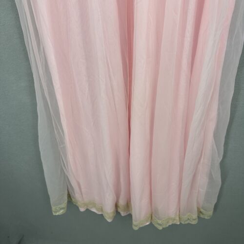 VTG Intime Nightgown Robe Nightgown Womens Small Set Sheer Coquette Retro Pinup - Picture 20 of 24