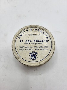 Vintage Smith & Wesson .22 Caliber Cal Pellets Tin Air/Gas Pistol Airsoft