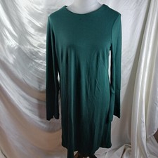 LOFT LONG SLEEVE DRESS GREEN SIZE 10