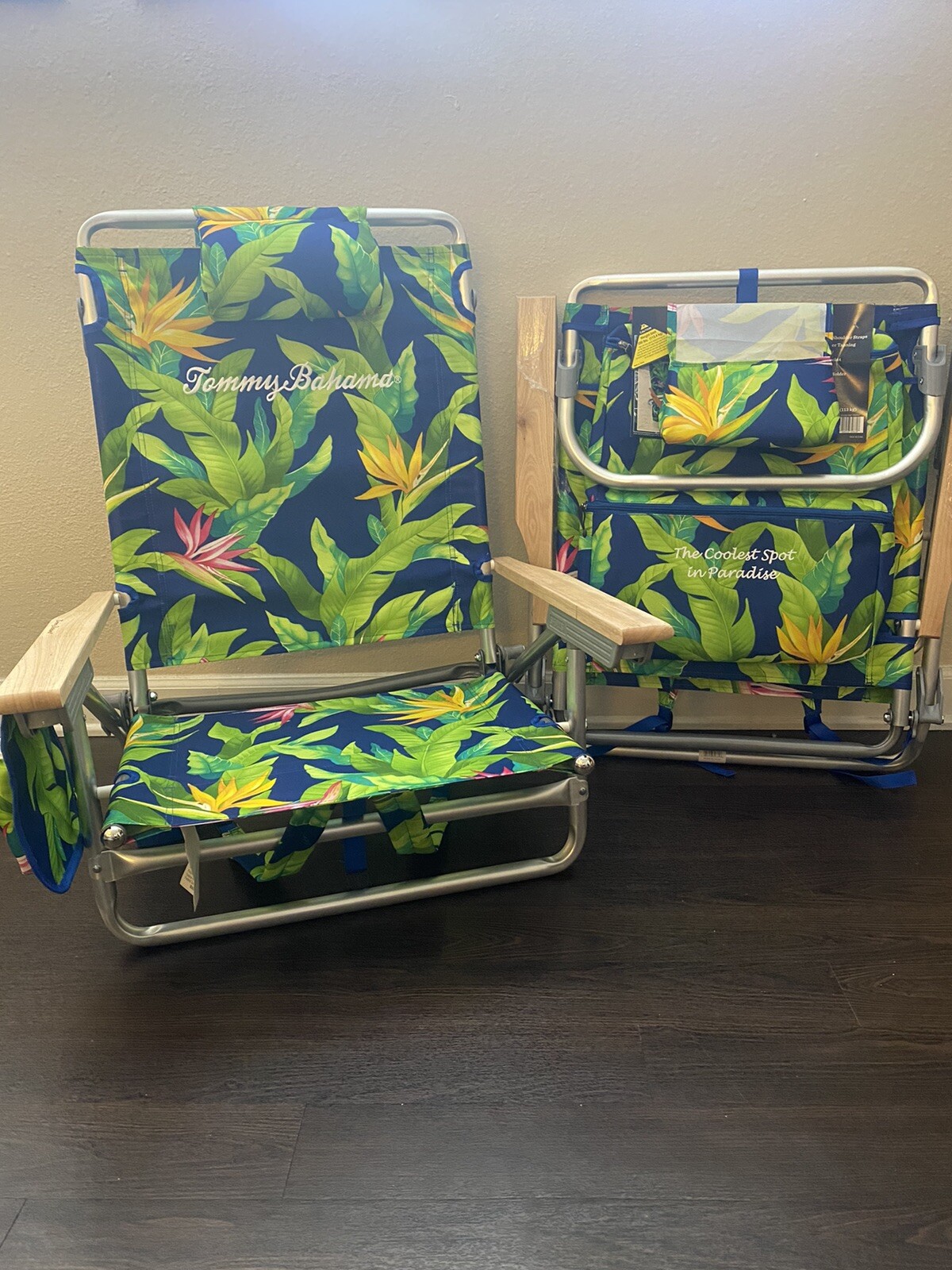 tommy bahama classic 5 position backpack chair