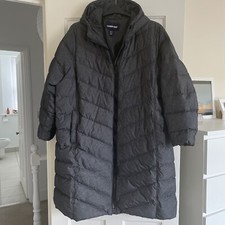 ‘lands End’ Ladies Mid/dark Grey Duvet Coat (uk 24/26)
