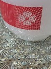 Set Of 4 Vtg Federal Glass Country Kitchen Red Gingham Custard Ramekin Dessert — photo 10