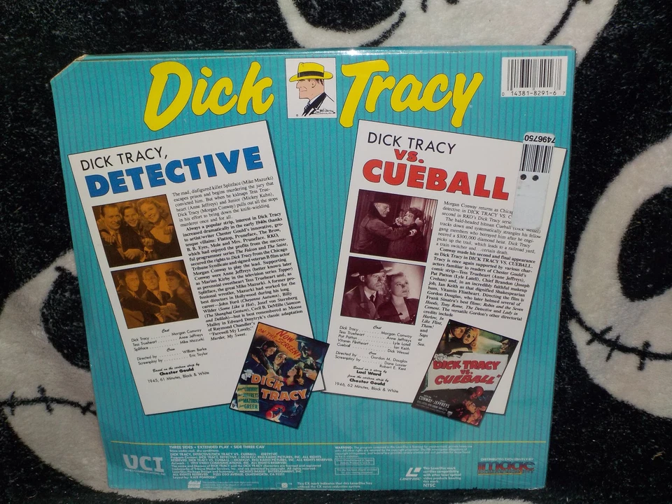 Dick Tracy Collection 4 Oldies & 90's Movie Laserdisc Warren Beatty Free Ship$50 - Image 3 of 4