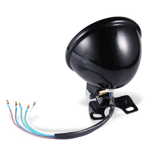 12V Retro Motorcycle High/Low Beam Headlight HeadLamp For Harley Touring Bobber - Picture 6 of 6