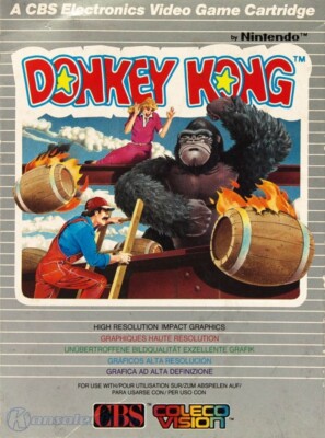 Colecovision: Donkey Kong DE Modul mit Anl.