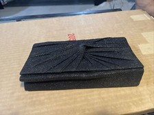 Vintage Reflective Mesh Black Clutch 9 x4