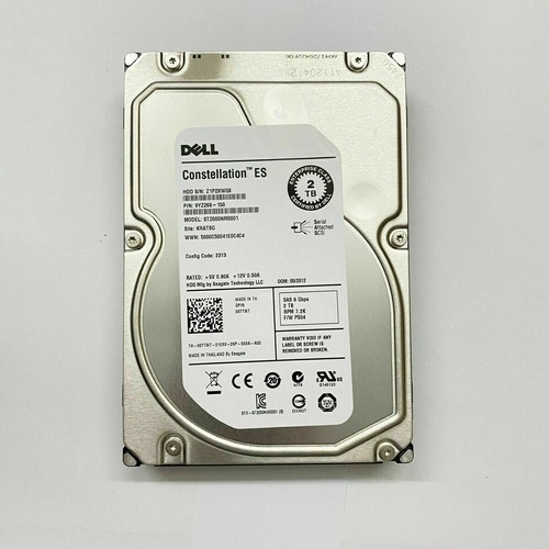 Dell ST2000NM0001 2TB 67TMT 067TMT 7.2K RPM 6Gb/s 3.5" SAS 2000GB Hard Drive - Picture 2 of 4