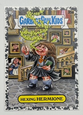 2022 Topps Garbage Pail Kids Book Worms #35a HEXING HERMIONE Grey Parallel /199