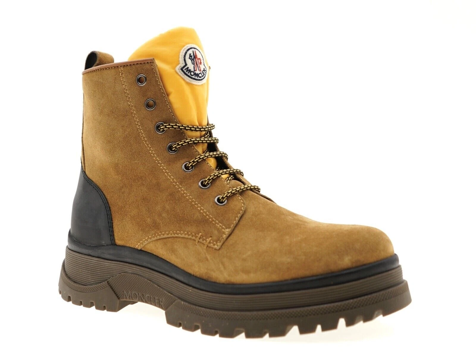 Moncler — Moncler Ulysse Combat Boots Brown Suede Leather Size 44 / 11 US New