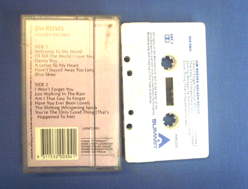 Jim Reeves Golden Records - Cassette Tape - Picture 2 of 2