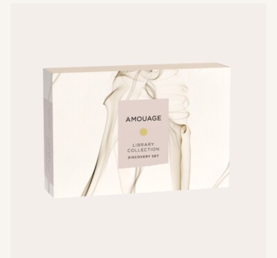 AMOUAGE LIBRARY COLLECTION EDP/PARFUM 4 × 2ML (0.07OZ) SEALED TRAVEL