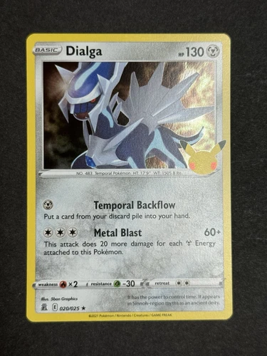 Dialga 020/025 Celebrations Holo Rare Pokemon TCG NM/Near Mint