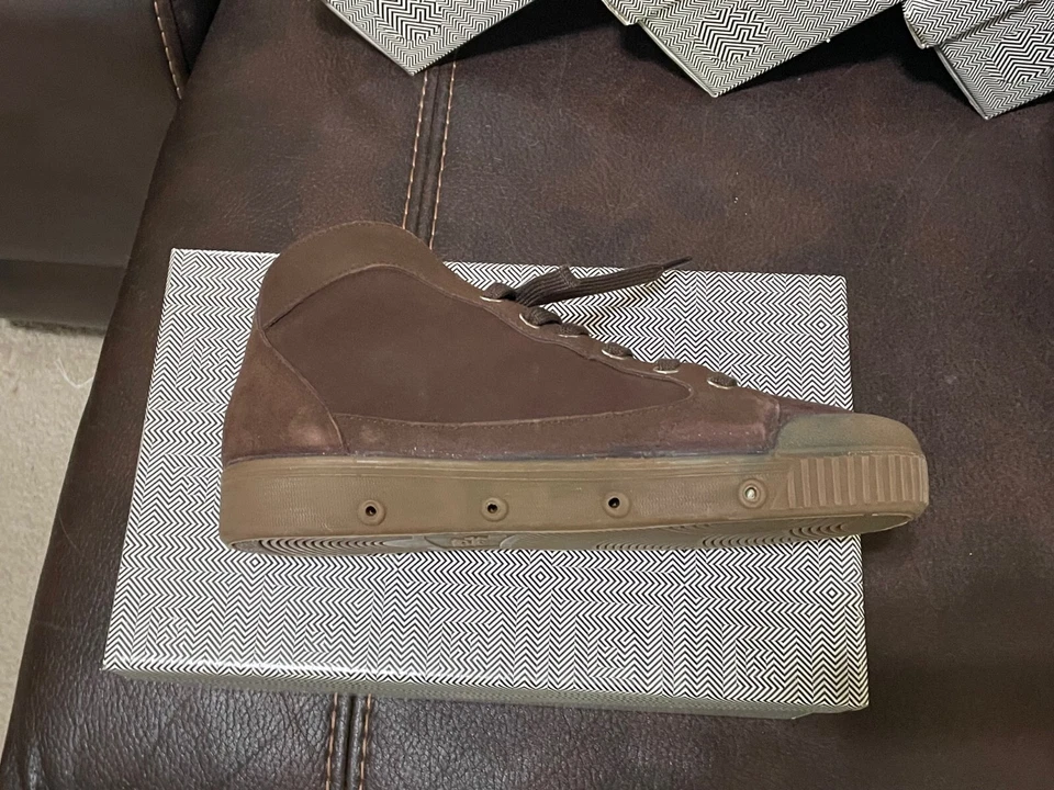 Guante Spring Court para mujer de cuero partido de cabra M2 con zapatillas talla 39 marrón oscuro Foto 2 de 4