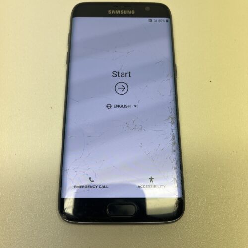 Samsung Galaxy S7 Edge Unlocked Cracked Screen/Display Issue - Picture 1 of 3