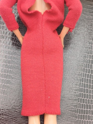 BARBIE MATTEL ANNI '70 - ABITO LONGUETTE ROSSO FUOCO - Foto 7 di 19