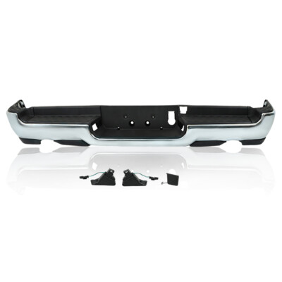 LABLT Rear Bumper Assembly For Ram 1500 2019-2024 W/Dual Exhaust Chrome Steel