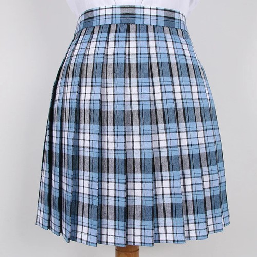 Japanese School Dresses Plaid Pleated Skirt Student Cosplay Grid Skirt Uniforms - Picture 3 of 39
