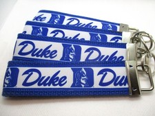 Duke Blue Devils Ribbon on Strong Webbing Key Fob, Keychain, Wristlet University