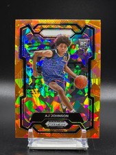 2024-25 Panini Prizm Draft Picks - AJ Johnson #90 Orange Ice Prizm (RC)