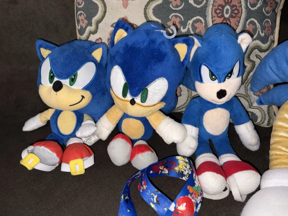 Lote y cordón de peluche Sonic The Hedgehog Foto 3 de 4