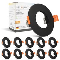 10 StüCk Eluma Einbaustrahler Rahmen FüR GU10 / Modul Downlight Einbaustrahler