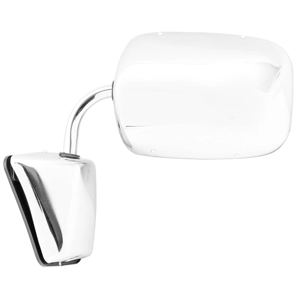 Espelho manual compatível com 1975-1986 C10 aço inoxidável L=R montagem baixa dobra manual - Imagem 3 de 4