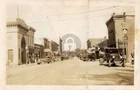 Flushing MI Michigan Main Street View RPPC Photo Postcard COPY