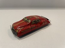 F.D. Chief TSR Vintage Tin Litho Friction Sedan 3 1/4 inches long Very Nice