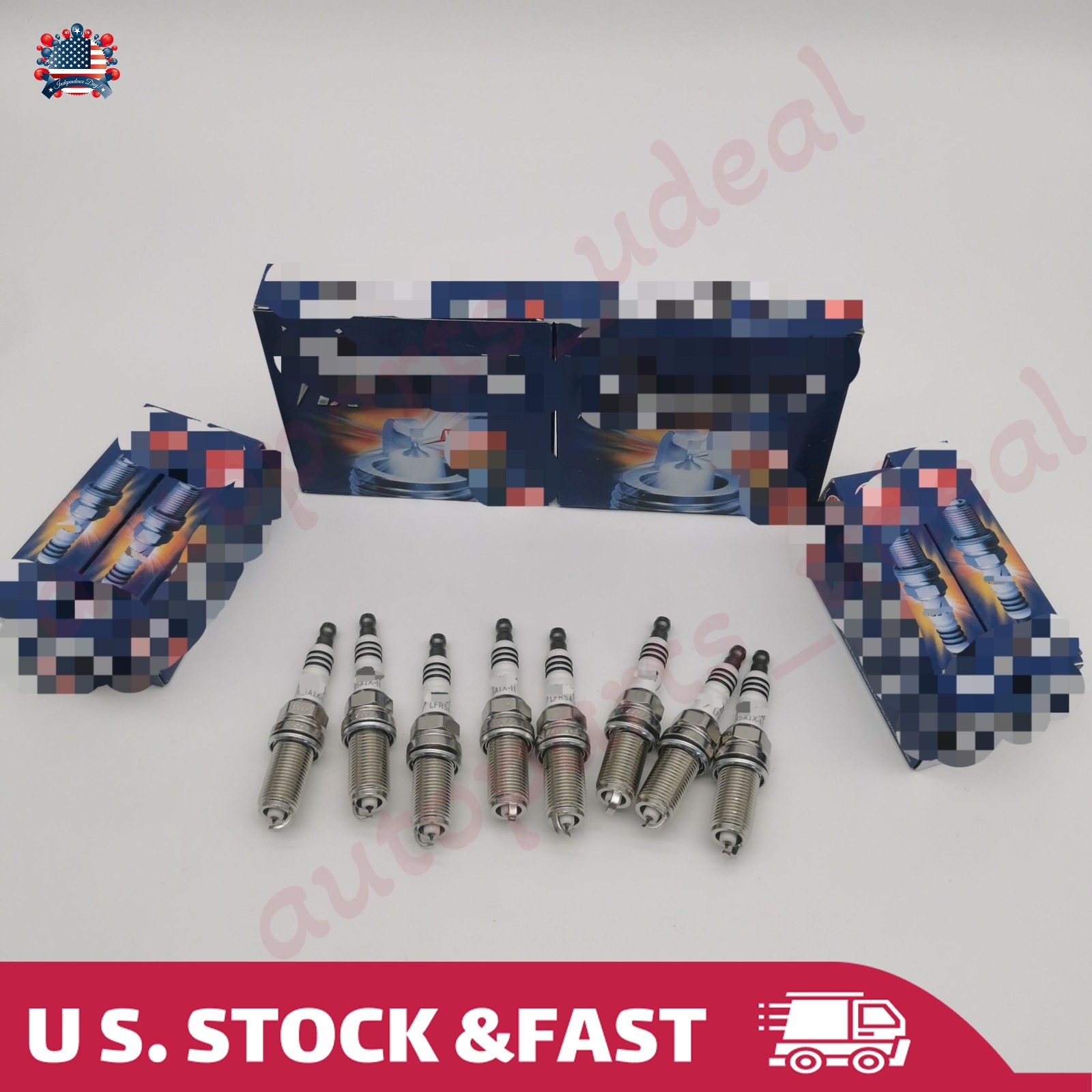 8pcs LFR5AIX-11 4469 Iridium Spark Plugs For Hyundai Nissan Infiniti Yamaha 4469