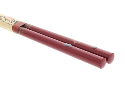 Chopsticks Shell Craft Abalone Jugoya Rabbit Wooden (Natural Wood) Red - Picture 7 of 7