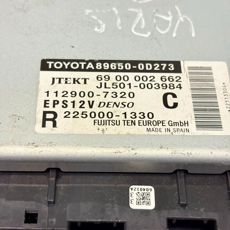 Toyota Yaris 2013 Steering Ecu Module JL501-003984 - Image 2 of 4