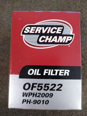 NEW SERVICE CHAMP OF5522 / WPH2009 / PH-9010 OIL FILTER