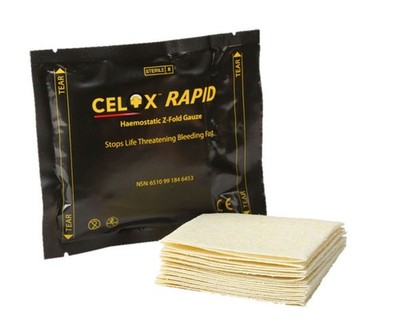 Cellox Rapid hämostatische Gaze Z-Faltung Creme