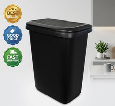 20.4 Gallon Dual Compartment Kitchen Trash Can Recycling Bin Black