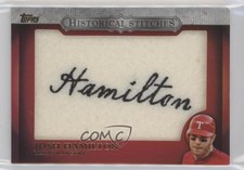 2012 Topps Manufactured Historical Stitches Josh Hamilton #HS-JH 0ty6