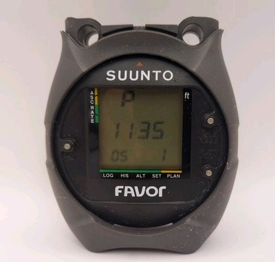 Suunto Favor Scuba Dive Computer Tested & Working W/ Suunto Console Housing