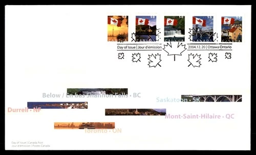 Mayfairstamps Canada FDC 2004 Flag and Views Combo First Day Cover aaw_53837