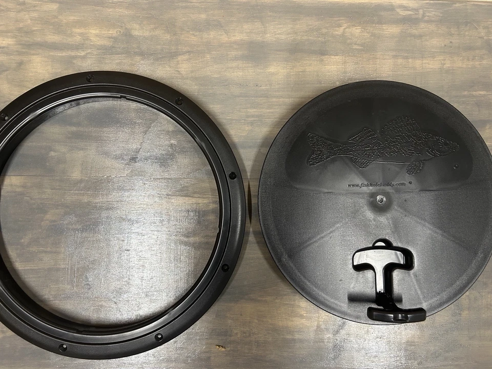 Pacote com 4 capas redondas para furos de pesca no gelo - Imagem 2 de 3