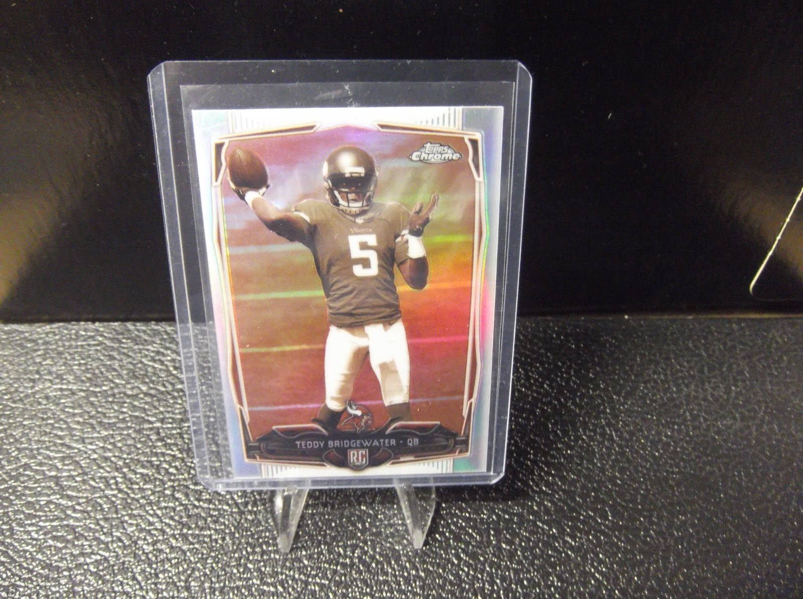 2014 TOPPS CHROME FB SEPIA REFRACTOR #173 TEDDY BRIDGEWATER RC VIKINGS /99
