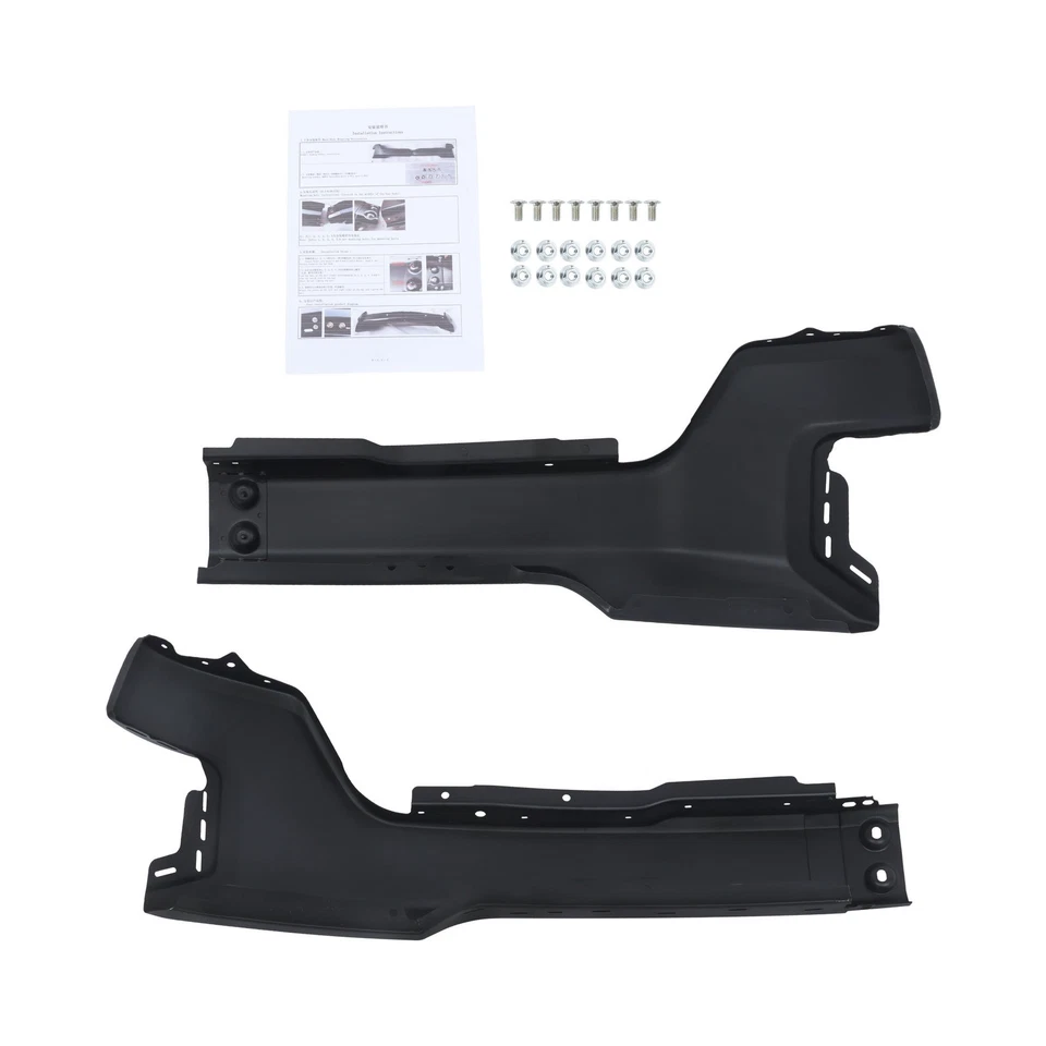 For Chevrolet Silverado 1500 2019-2022 Split Black Front Bumper W/o Sensor Holes Foto 4 de 4