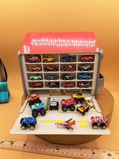 Vintage 1980-90s Micro Machines GAS CAN Lot With 25 Cars Trucks Planes