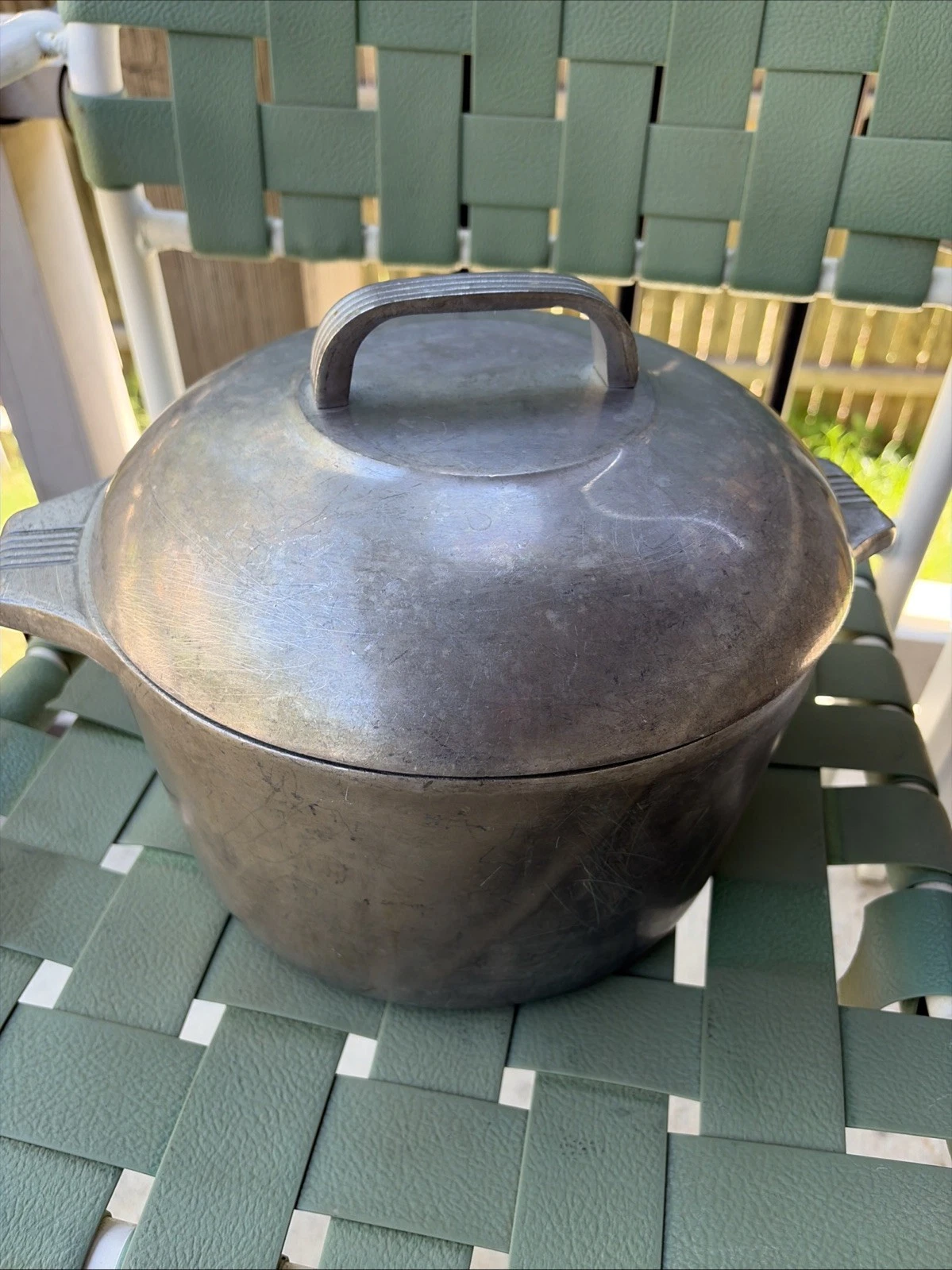 Wagner Ware Sidney -O- MAGNALITE 4249 6qt Aluminum Stockpot/Dutch Oven w/Lid