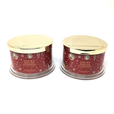 Homeworx by Slatkin Co Sticky Bread Pudding Scented Candle 18oz Holiday