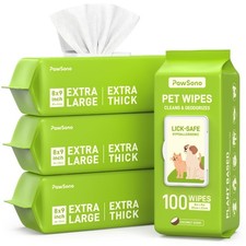 Hypoallergenic Pet Wipes for Dogs Cats Quick Clean Deodorize Paws, Butt...