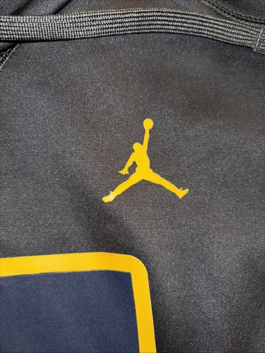 Air Jordan Nike ~ Michigan Wolverines schwarzer Hoodie ~ Herren LARGE Jumpman Logo - Bild 5 von 9