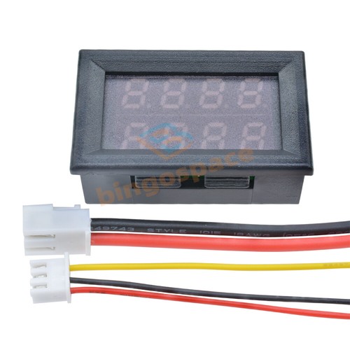 DC 100V 10A Voltmeter Ammeter Dual LED Digital Volt Amp Meter Gauge 3/4 Bit - Picture 6 of 9