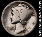 1916-S Mercury Dime- Silver- Scarce Better Date No Reserve #J1439
