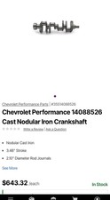 14088526 Sbc Crankshaft